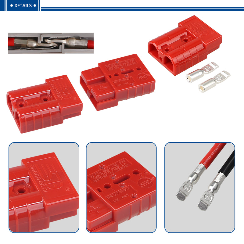 50A 600V battery quick charging plug